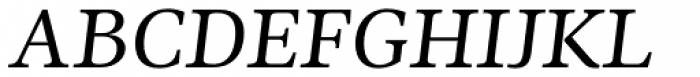 Ninfa Serif Italic Font UPPERCASE