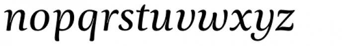 Ninfa Serif Italic Font LOWERCASE