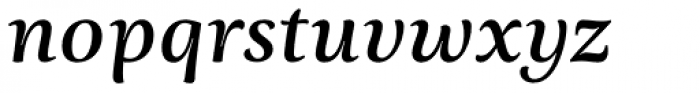 Ninfa Serif SemiBold Italic Font LOWERCASE