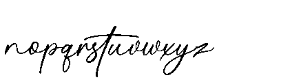 Ningetan Font LOWERCASE