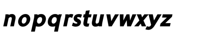 Ninova Black Italic Font LOWERCASE