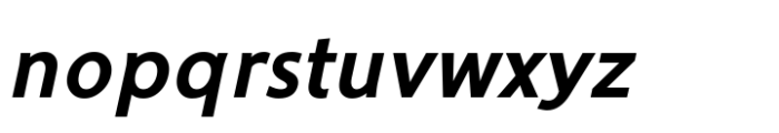 Ninova Bold Italic Font LOWERCASE