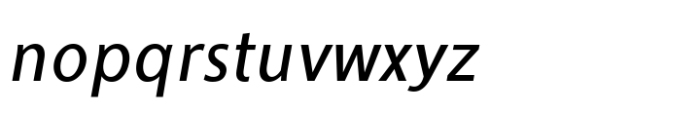 Ninova Condensed Ital Font LOWERCASE