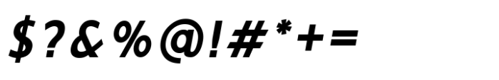 Ninova Extra Bold Narrow Ital Font OTHER CHARS