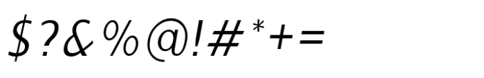 Ninova Extra Light Condensed Ital Font OTHER CHARS