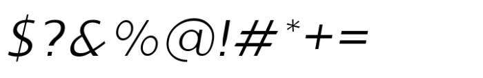 Ninova Extra Light Expanded Ital Font OTHER CHARS
