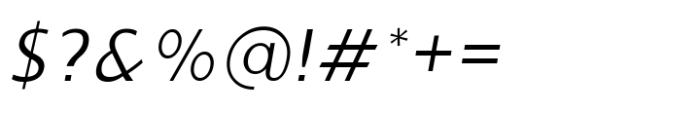 Ninova Extra Light Ital Font OTHER CHARS
