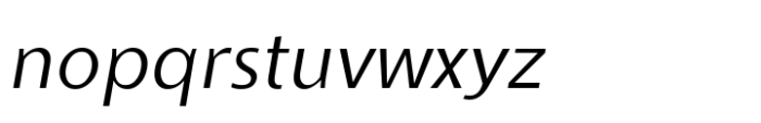 Ninova Extra Light Ital Font LOWERCASE