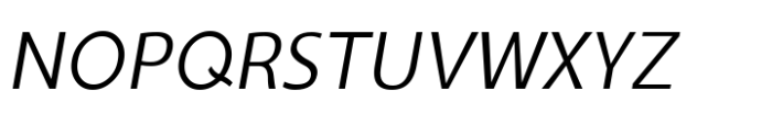 Ninova Extra Light Narrow Ital Font UPPERCASE
