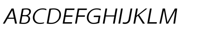 Ninova Extra Light Wide Ital Font UPPERCASE