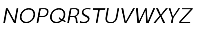 Ninova Extra Light Wide Ital Font UPPERCASE