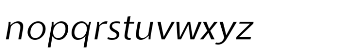 Ninova Extra Light Wide Ital Font LOWERCASE