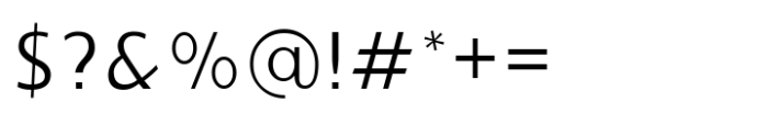 Ninova Extra Light Font OTHER CHARS