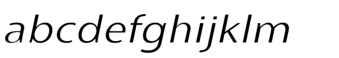 Ninova Extralight Italic Exp Font LOWERCASE