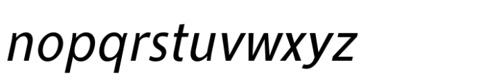 Ninova Italic Con Font LOWERCASE