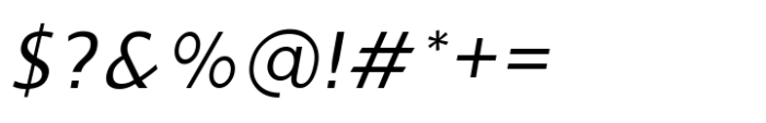 Ninova Light Ital Font OTHER CHARS