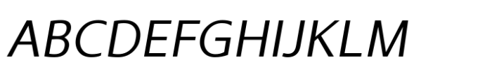 Ninova Light Ital Font UPPERCASE