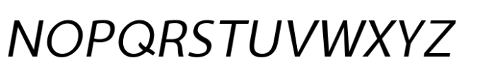 Ninova Light Ital Font UPPERCASE
