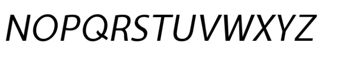 Ninova Light Narrow Ital Font UPPERCASE