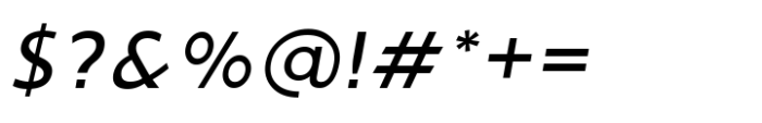 Ninova Medium Expanded Ital Font OTHER CHARS