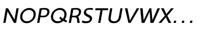 Ninova Medium Expanded Ital Font UPPERCASE