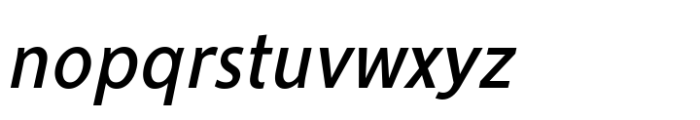 Ninova Medium Italic Con Font LOWERCASE