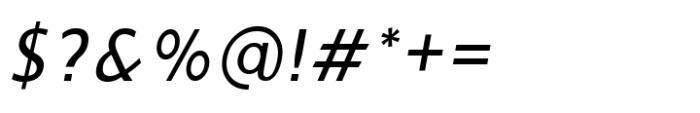 Ninova Narrow Ital Font OTHER CHARS