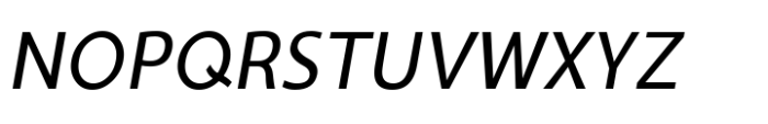 Ninova Narrow Ital Font UPPERCASE