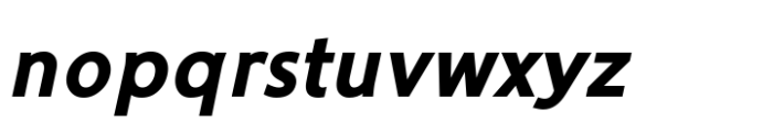 Ninova Pro Extrabold Italic Font LOWERCASE