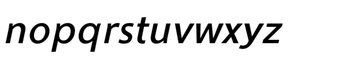 Ninova Pro Medium Italic Font LOWERCASE