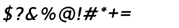 Ninova Semi Bold Ital Font OTHER CHARS