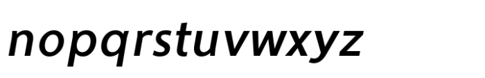 Ninova Semi Bold Ital Font LOWERCASE
