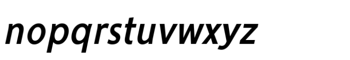 Ninova Semibold Italic Con Font LOWERCASE