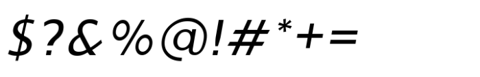 Ninova Wide Ital Font OTHER CHARS