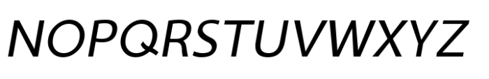 Ninova Wide Ital Font UPPERCASE