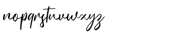 Niquitta Mirzani Script Font LOWERCASE