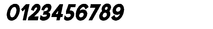 Nira Nara Black Condensed Slanted Font OTHER CHARS