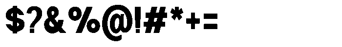 Nira Nara Black Condensed Font OTHER CHARS