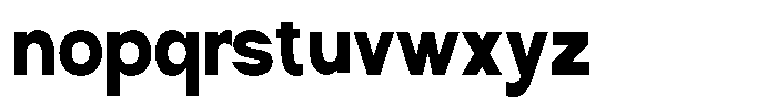 Nira Nara Black Condensed Font LOWERCASE