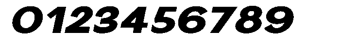 Nira Nara Black Expanded Slanted Font OTHER CHARS