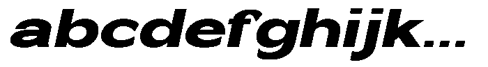 Nira Nara Black Expanded Slanted FONT