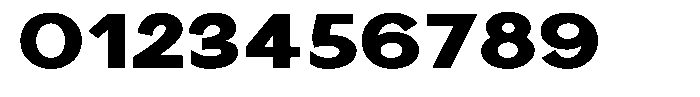 Nira Nara Black Expanded Font OTHER CHARS