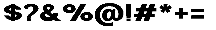Nira Nara Black Expanded Font OTHER CHARS