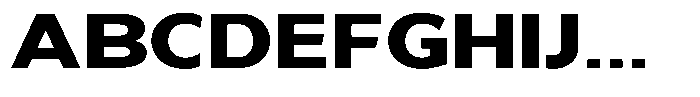 Nira Nara Black Expanded Font UPPERCASE