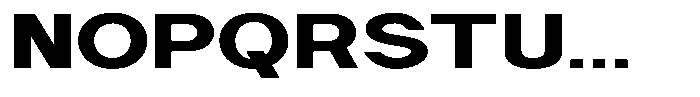 Nira Nara Black Expanded Font UPPERCASE