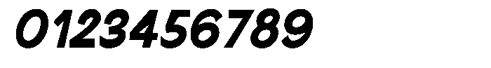 Nira Nara Black Semi Condensed Slanted Font OTHER CHARS