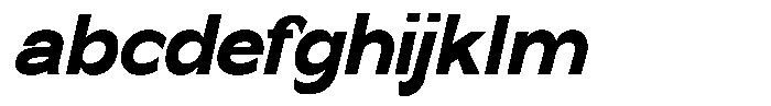 Nira Nara Black Semi Condensed Slanted FONT