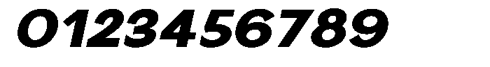 Nira Nara Black Semi Expanded Slanted Font OTHER CHARS