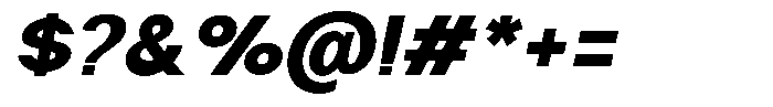 Nira Nara Black Slanted Font OTHER CHARS