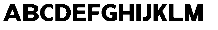 Nira Nara Black Font UPPERCASE